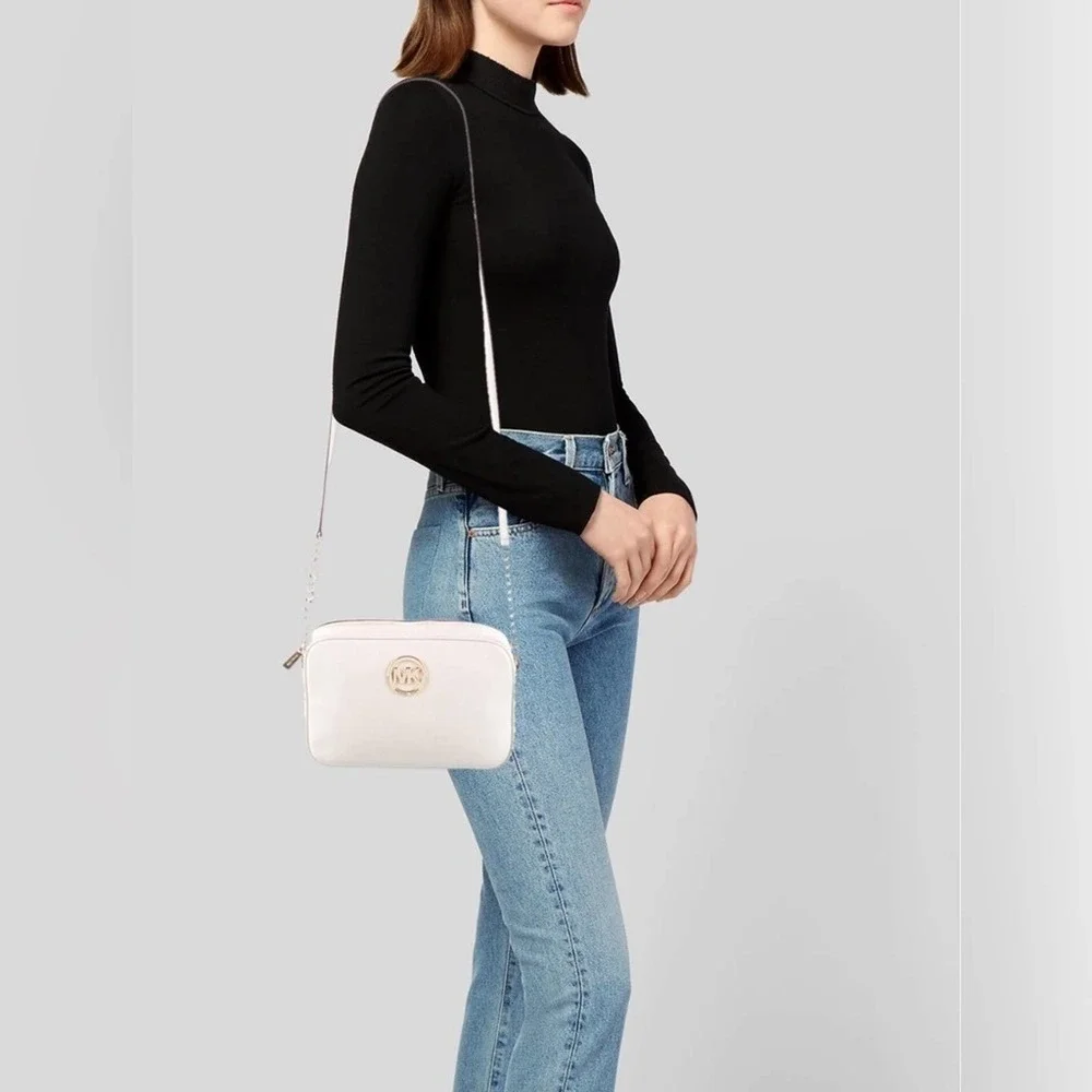 15-NWT MICHAEL KORS FULTON LG CROSSBODY BAG PURSE